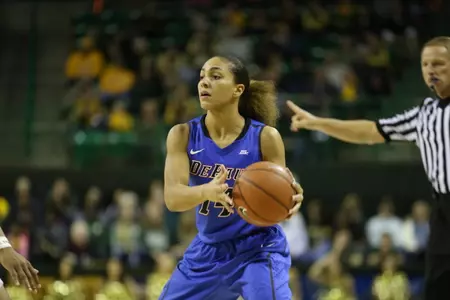 Jessica January finished with 14 points in No. 20 DePaul's 96-46 victory over Colgate.