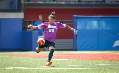 Senior Alex Godinez walked off Wish Field for the last time having set a single-season record for goals-against average.