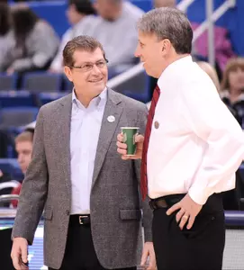 A close friendship will be put on hold Wednesday night when Doug Bruno and Geno Auriemma coach against each other.