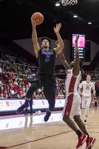 Billy Garrett Jr. scored 15 points at Stanford on Tuesday night.