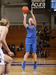 Megan Podkowa scored a career-high 27 points and went 6-of-7 from 3-point range to push DePaul past Northwestern on the road.