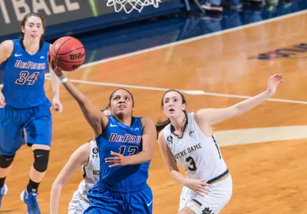 Chanise Jenkins scored a season-high 21 points in DePaul's 95-90 loss at No. 3/3 Notre Dame.