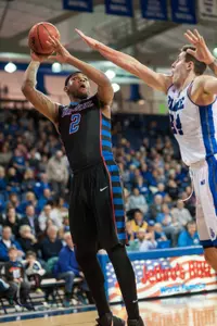 Tommy Hamilton IV totaled 13 points and nine rebounds Wednesday night at Drake.