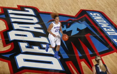Chanise Jenkins and the Blue Demons host Seton Hall on Friday at 7 p.m. at McGrath-Phillips Arena