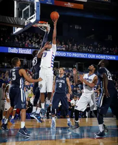 The Blue Demons look for the season sweep against Seton Hall on Tuesday at Allstate Arena.