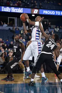 Rashaun Stimage had 10 points, four rebounds and three blocks in Tuesday night's loss to Creighton.