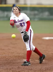 Maxine Rodriguez threw four innings in the first start of her career against Oklahoma on Thursday.