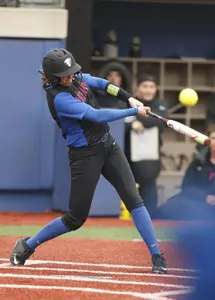 Brittany Boesel is hitting .455 against BIG EAST opponents this season and will look to maintain that clip at Georgetown this weekend.