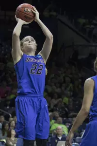 Brooke Schulte and the Blue Demons begin their 2015-16 season on Nov. 13 in the Preseason WNIT