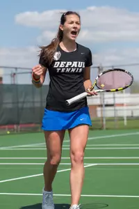 Rebeca Mitrea was one of seven Blue Demons to be named an ITA Scholar Athletes