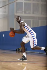 Oumar Barry had 12 points, 15 rebounds and nine blocks in the best game of his two-year high school basketball career.