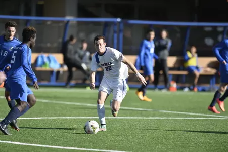 Junior forward Simon Megally led the Blue Demons last season in points and was second in goals.