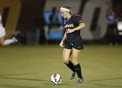 Franny Cerny scored two goals in the Blue Demons' 4-0 road victory over Xavier on Saturday.
