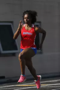 Tayler Whittler recorded a time of 7.57 in the 60m dash for her first win of the season.