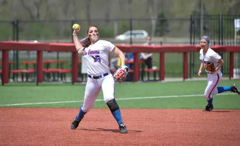 Morgan Maize matched her season and career high of eight struck out in the circle.