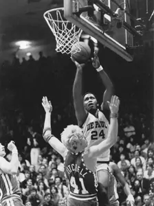 Mark Aguirre joins Ray Meyer and George Mikan in the National Collegiate Basketball Hall of Fame.