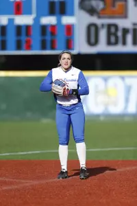 Morgan Maize fired a four-hitter in leading DePaul past Villanova 3-0 on Friday.