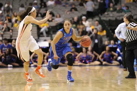 Jessica January eclipsed the 20-point mark for the fifth time in her career with her 20 points in the Blue Demons game against Oregon State,