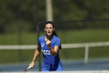 Rebeca Mitrea is also DePaul's all-time leader in overall wins (singles and doubles) with 215.