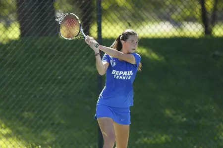 Rebeca Mitrea tied the match at 1-1 with a victory at No. 4 singles.