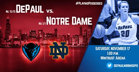 WBB vs. Notre Dame Graphic