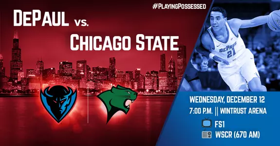 MBB vs. Chicago State Preview Graphic