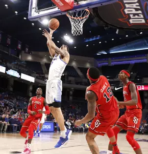 Jaylen  Butz (2) of DePaul Men's Basketball vs. St. John's