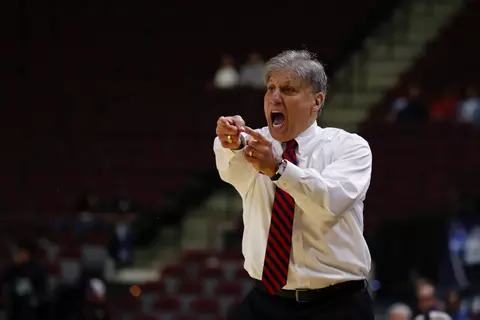 During the University of Oklahoma Sooners vs. DePaul University Blue Demons NCAA women’s college basketball tournament first-round game at Reed Arena on Friday March 16, 2018 in College Station, Texas.
Photo by Aaron M. Sprecher
Doug Bruno