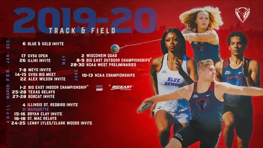 2019-20 Track & Field Schedule Graphic