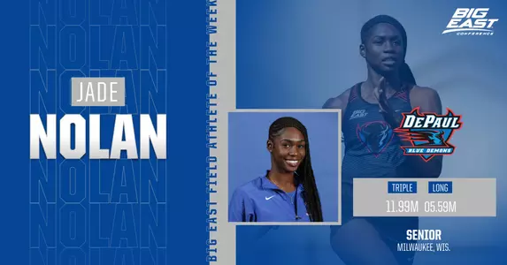 Jade Nolan BIG EAST Field Athlete of the Week