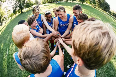 Men's Cross Country Huddle