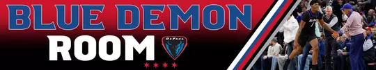 Men's Blue Demon Room Button