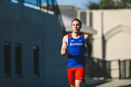 Kyle Mastrangeli running at Lane Stadium