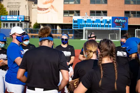 Softball Team Huddle