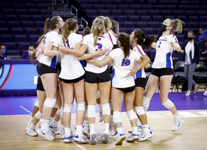 Volleyball Group Celebration