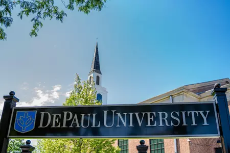 DePaul University Sign