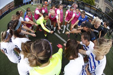 Women's Soccer Huddle