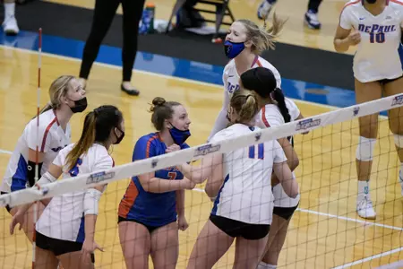 Volleyball Team Huddle
