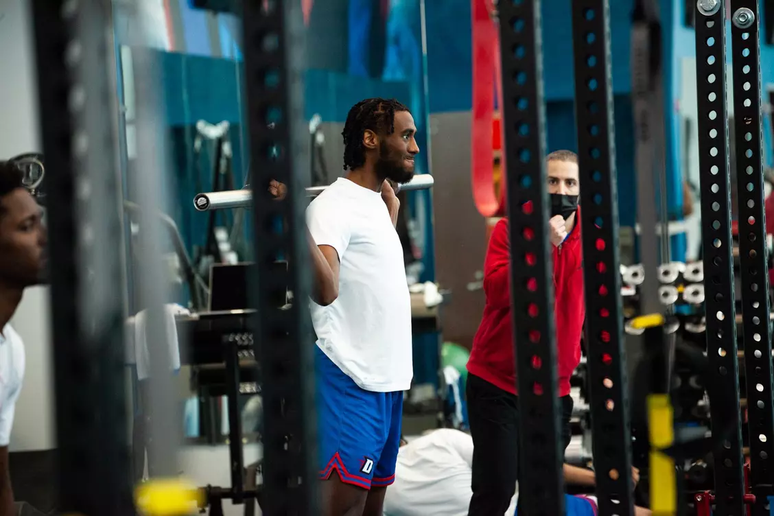 The Wintrust Arena weight room