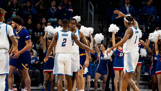 team high fives