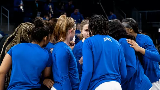 DePaul Women's Basketball Huddle