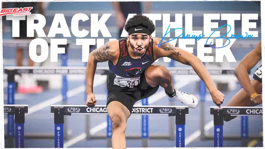 Darius Brown - BIG EAST Track Athlete of the Week