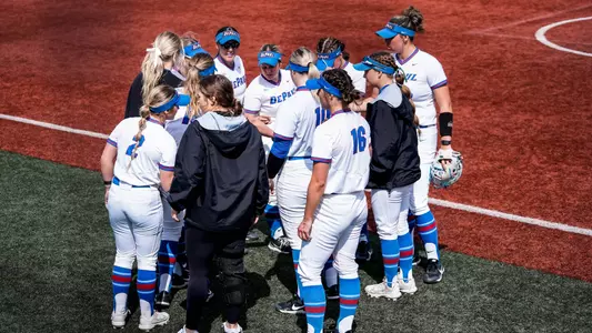 Softball huddle