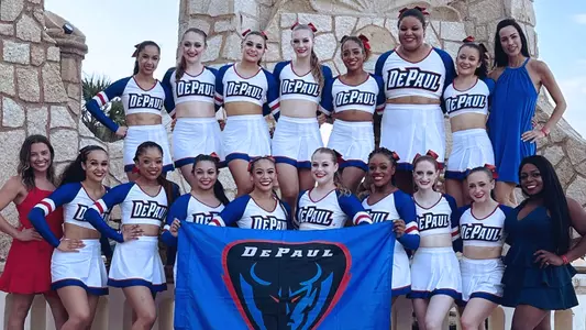 DePaul Cheer at NCA Nationals in Daytona Beach, Team Photo