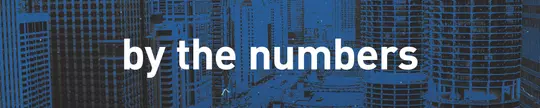 by the numbers update