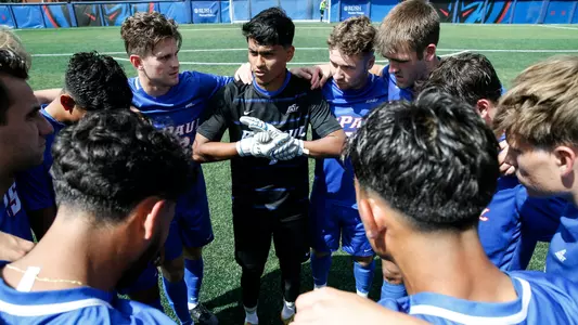 Men's Soccer Huddle