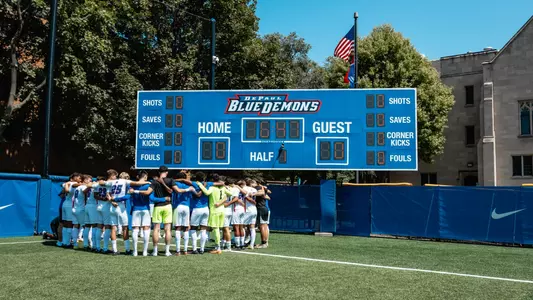 Men's Soccer Huddle
