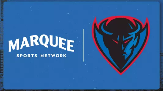 marquee sports network logo and depaul logo