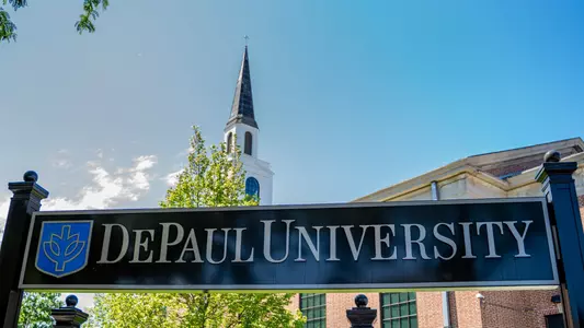 depaul university sign