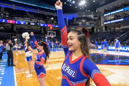 DePaul Cheerleaders at Men’s Basketball vs. Creighton